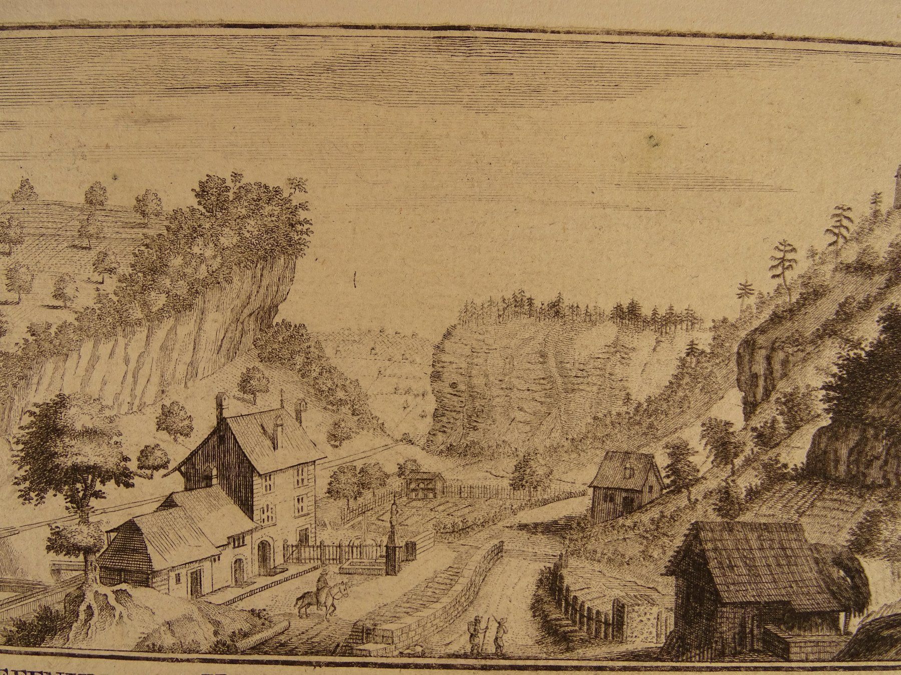 Incisioni: HAUENSTEIN, HOMBURG, KUPFERSTICH 1756 – Usato da Grüningen venduto da Kartensammler 2