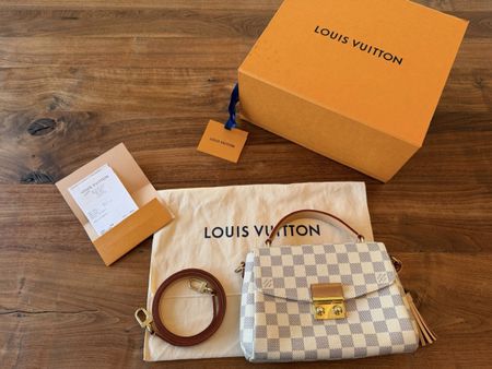 LV Louis Vuitton Croisette Damier Azur - Full Set -