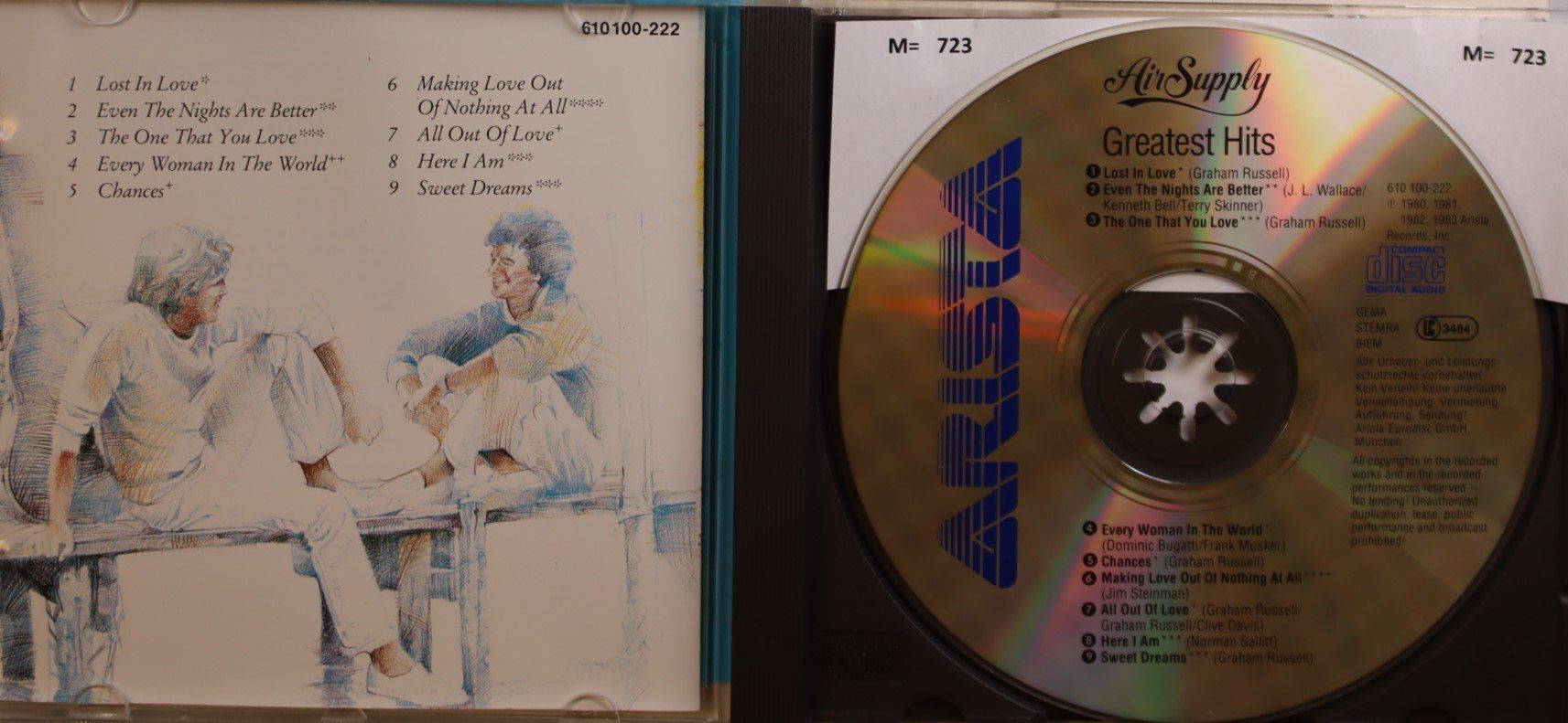CD: Air Supply – Greatest Hits – Usato da Luzern venduto da CONTENTI 1