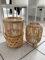 2 Deko Holz Laternen
