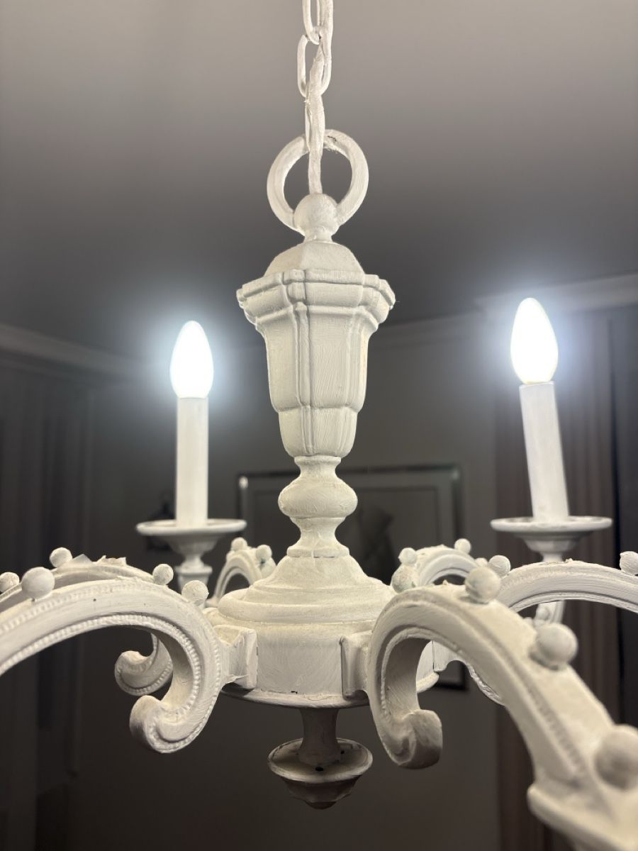 Lampade: Wunderschöne Decken Lampe, Kronleuchter weiss  – Usato da Kilchberg ZH venduto da ros_9x58 2