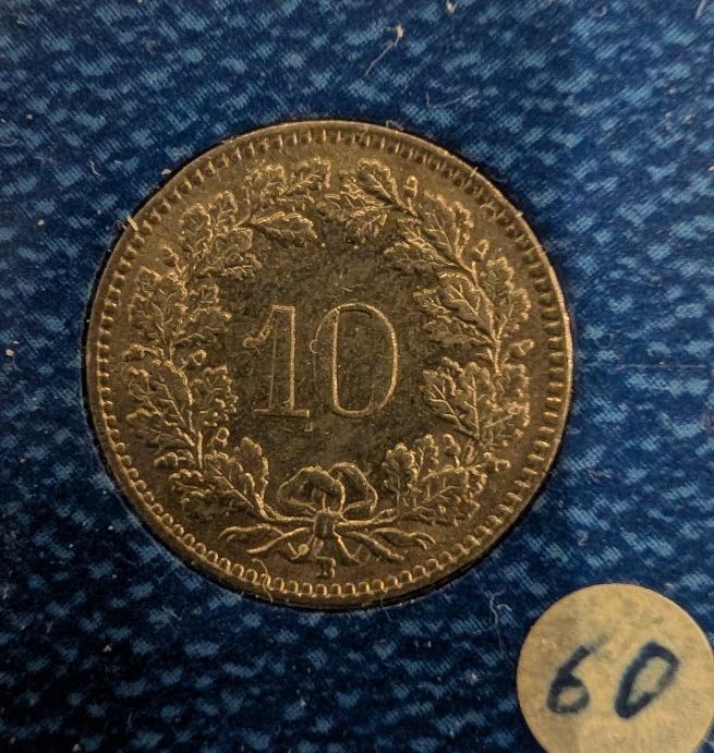 Tutti le monete: 10 Rappen 1960 – Usato da Arch venduto da coinsandmore 1