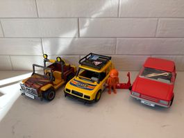 Playmobil 3 voitures et 1 personnage avec accessoires bon...