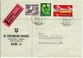 Express W. Urscheler - Sesseli Papiere Basel nach Zwingen BE
