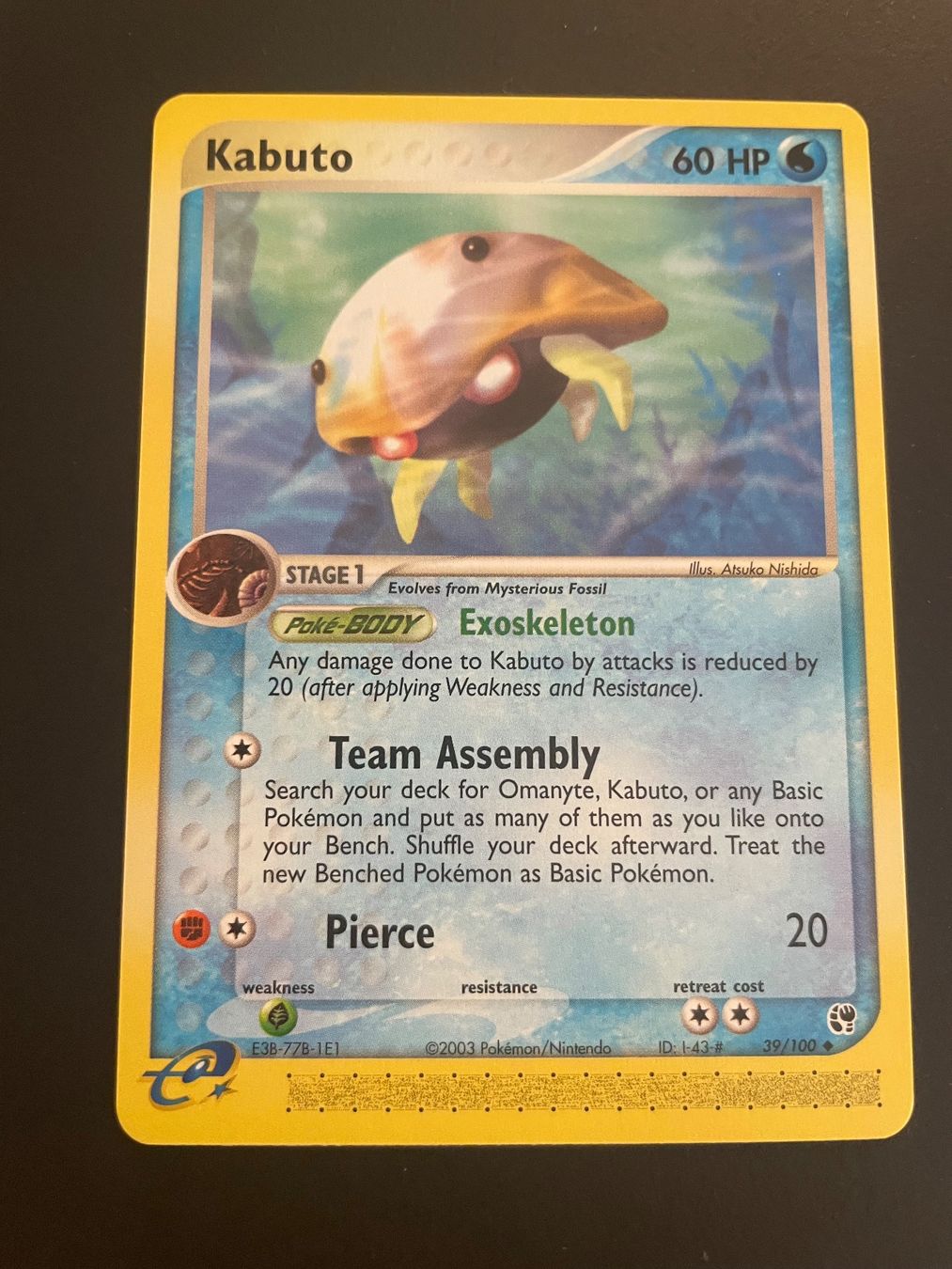 Pokémon Sammelbilder & Trading cards: Kabuto EX Sandstorm 39/100 – Gebraucht aus Zürich von pokemon_cards