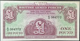 Britische Militär-Note 1 Pfund, 4th Series, Reproduktion