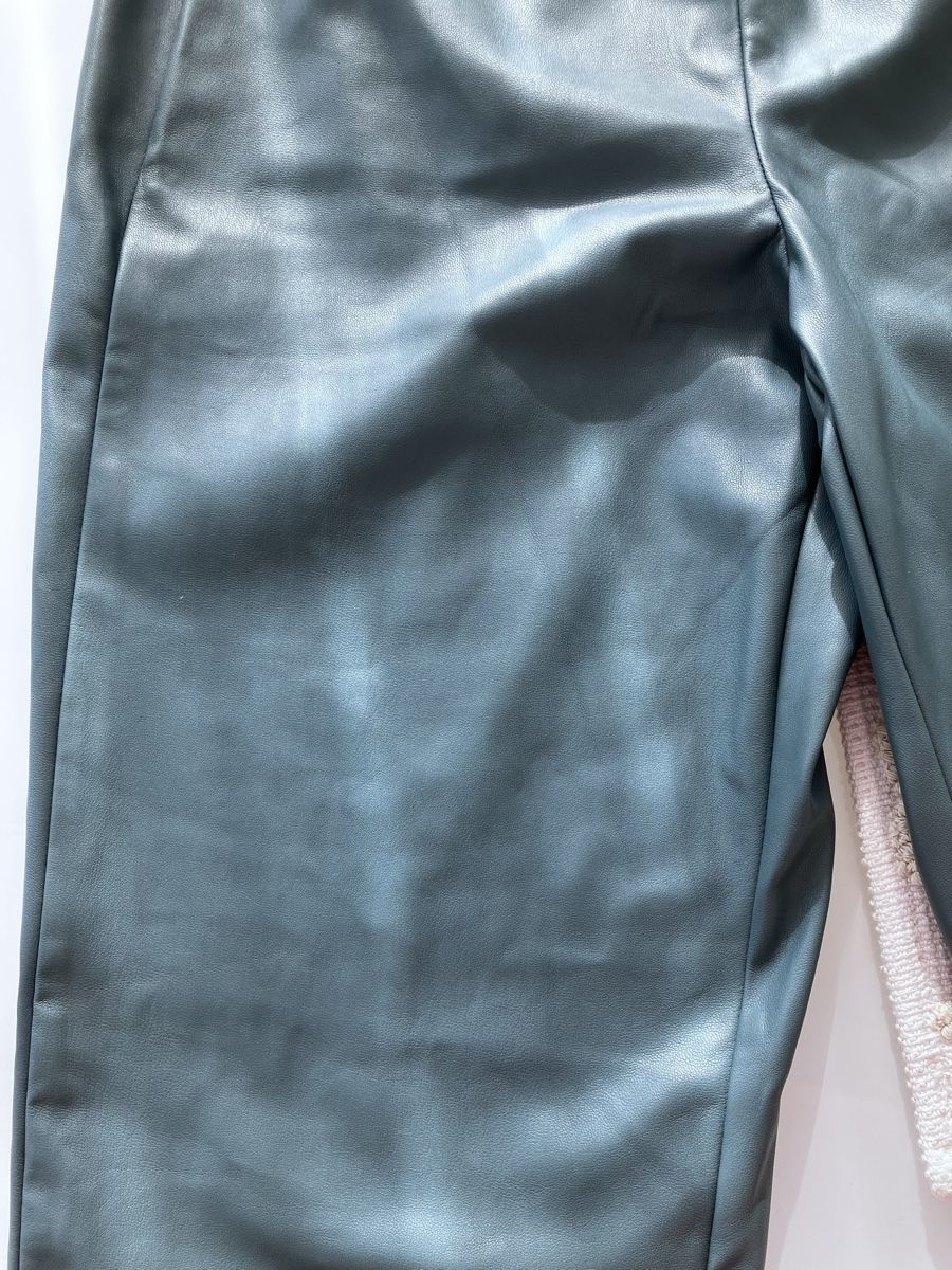Pantaloni: Lederoptik Mona Hose Grösse 40 blaugrüne – Usato da Gümligen venduto da svaud 2