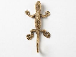 Crochet lezard en bronze chichak