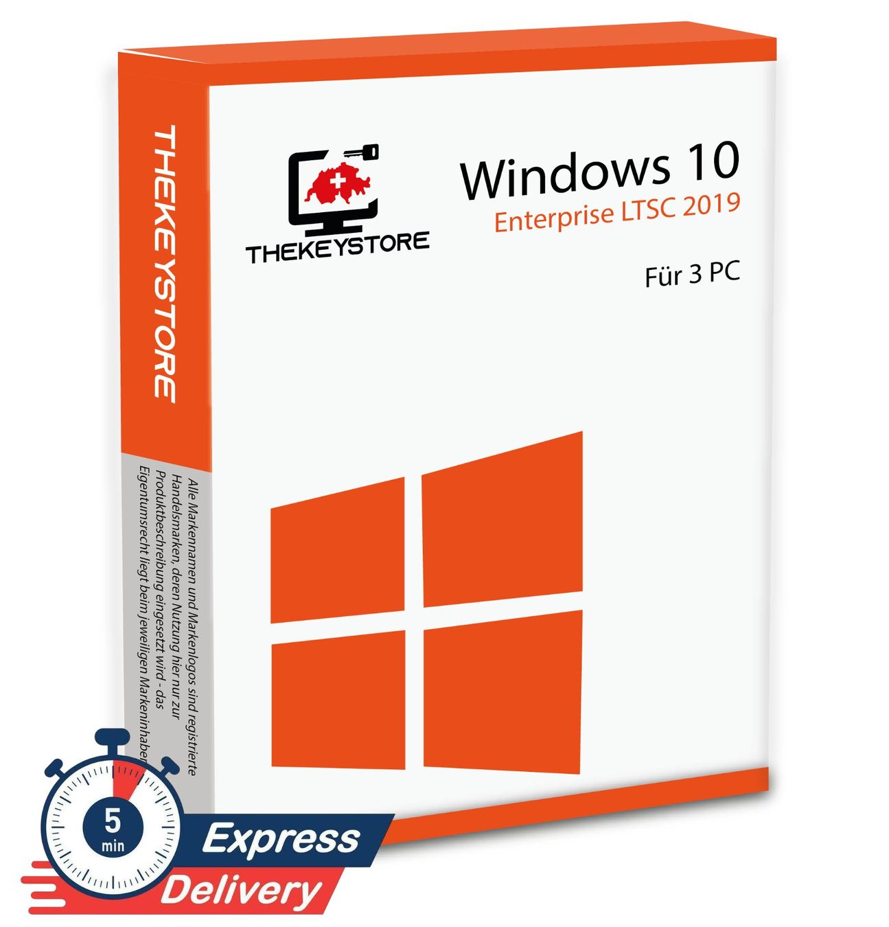 Microsoft Software: Microsoft Windows 10 Enterprise LTSC 2019 - Für 3 PC – Usato da Luzern venduto da TheKeyStoreSchweiz