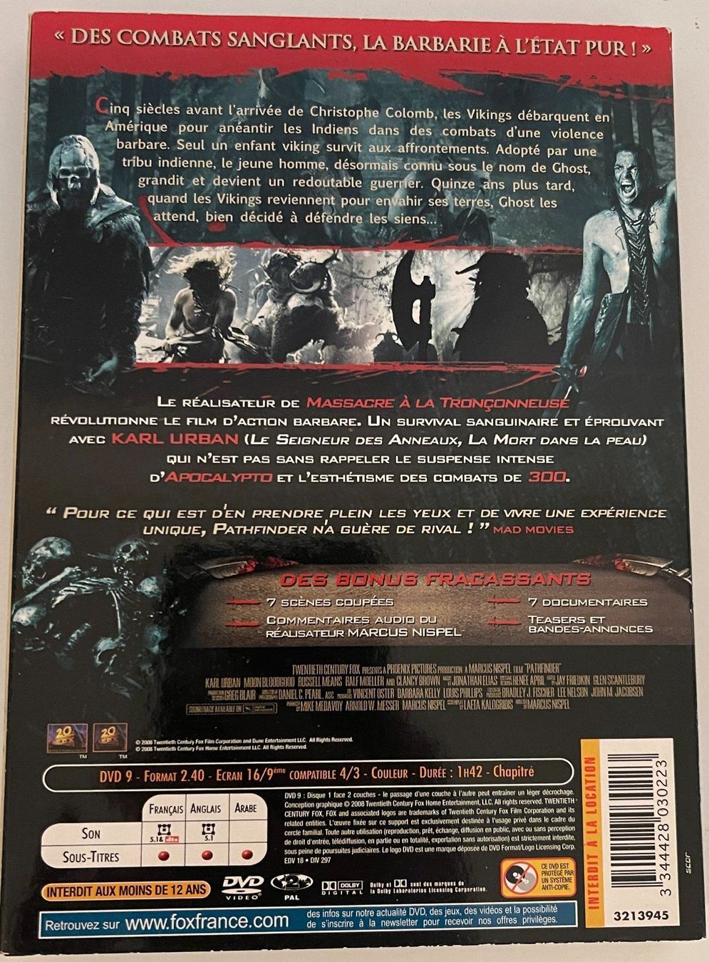 Tutti i DVDs: Pathfinder - Le sang du guerrier (2007) - DVD – Usato da Semsales venduto da __Florian__ 2