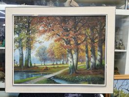 GRANDE HUILE SUR TOILE SIGNÉE