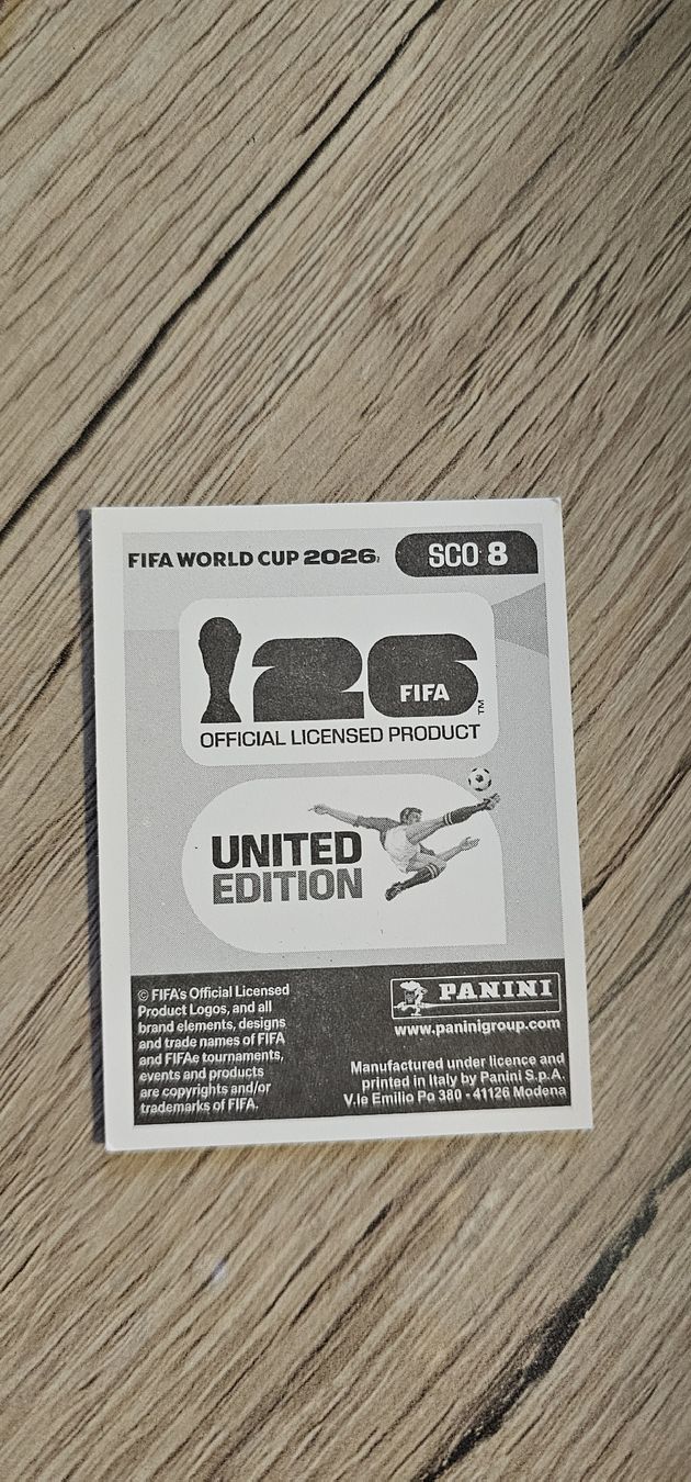 Panini Carte collezionabili: FIFA WM 2026 Panini Sticker SCO 8 – Nuovo e nell'imballaggio originale da Biel VS venduto da volcom8702 1