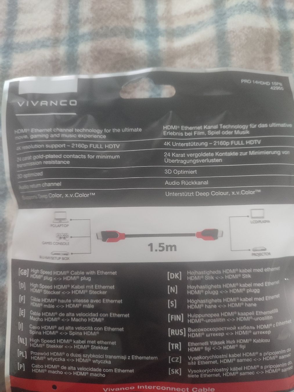 Cavi: HDMI Kabel 4K NEU – Nuovo e nell'imballaggio originale da Waltenschwil venduto da Bodensee84 1
