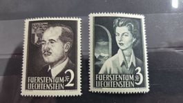 4  1954 Fürstenpaar 2+3 Franken Postfrisch KW 300
