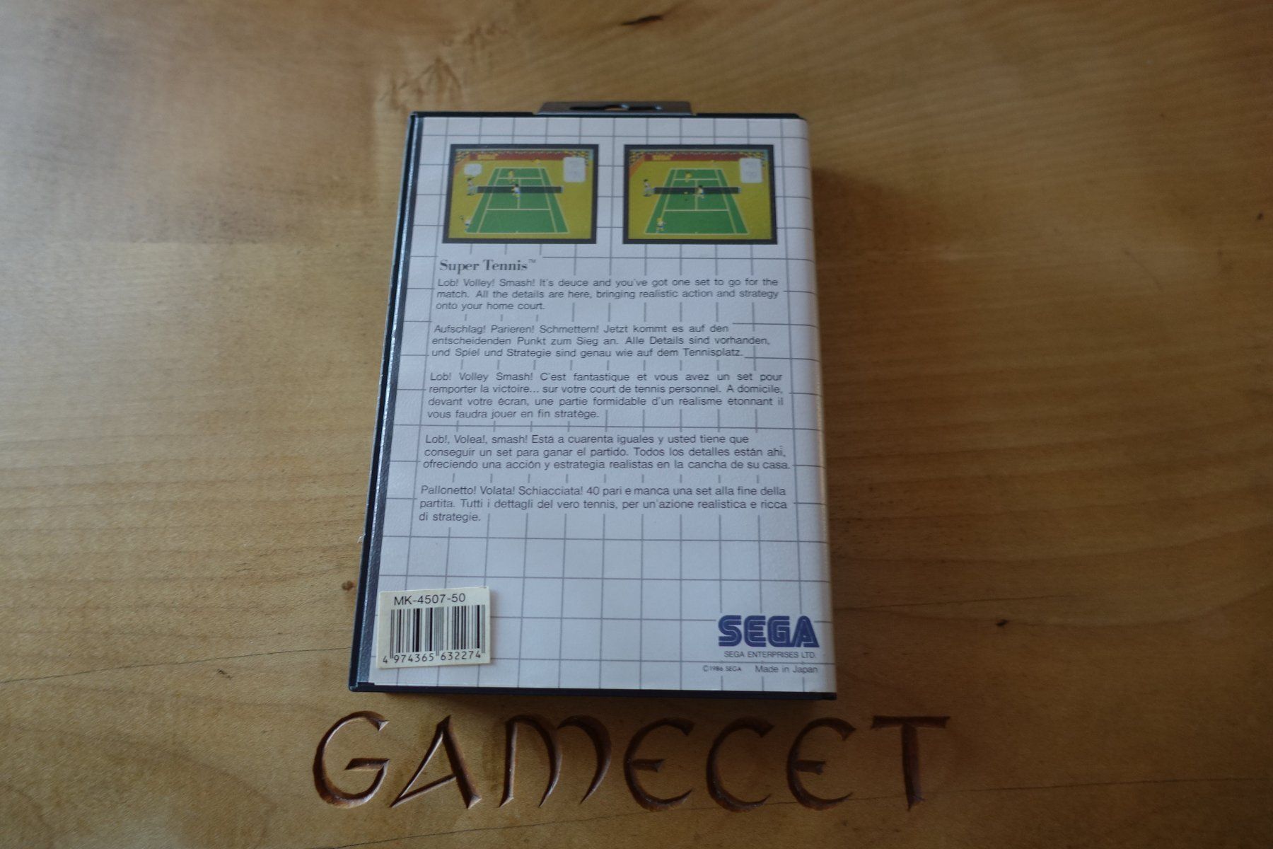 Sega Giochi: Super Tennis - Sega Master System – Usato da Steinach venduto da Gamecet 2