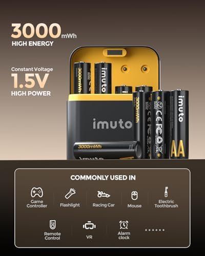 Batterie: 1.5V Lithium Akkus 8er Ladegerät 3000mWh 2500 Zyklen AA – Nuovo e nell'imballaggio originale da Hundwil venduto da pak_b5sl 2