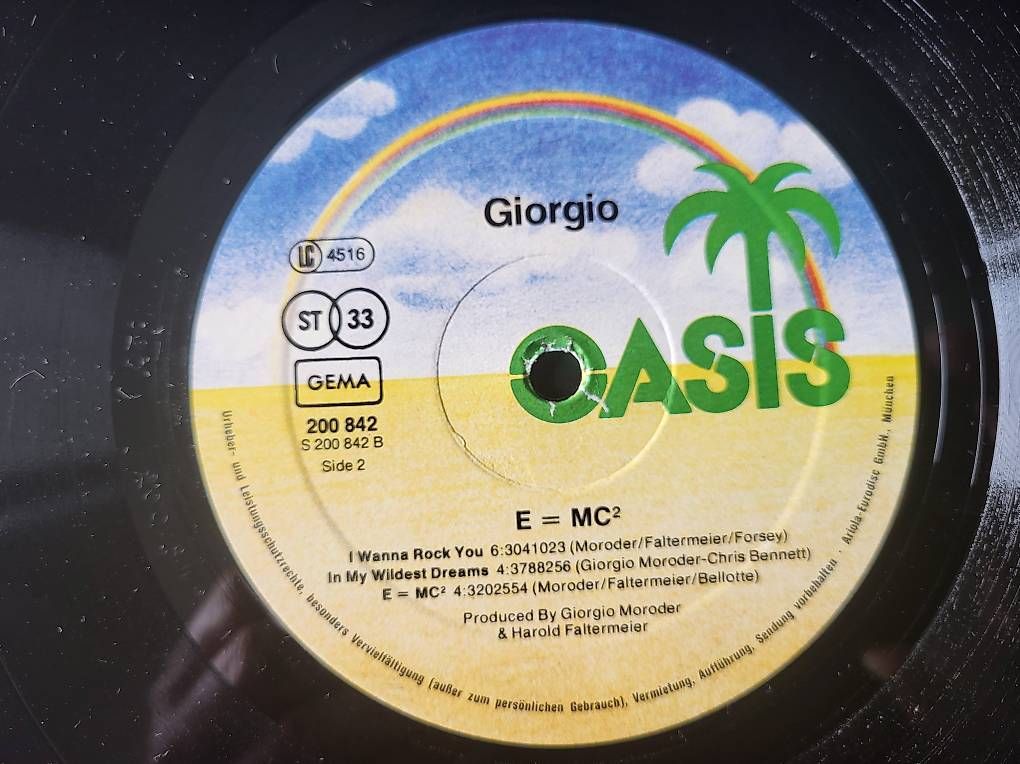 Vinyles: Giorgio (Moroder) - E=MC² - Vinyl LP - 1979 – D'occasion à Wilen b. Wollerau par 4banger 3