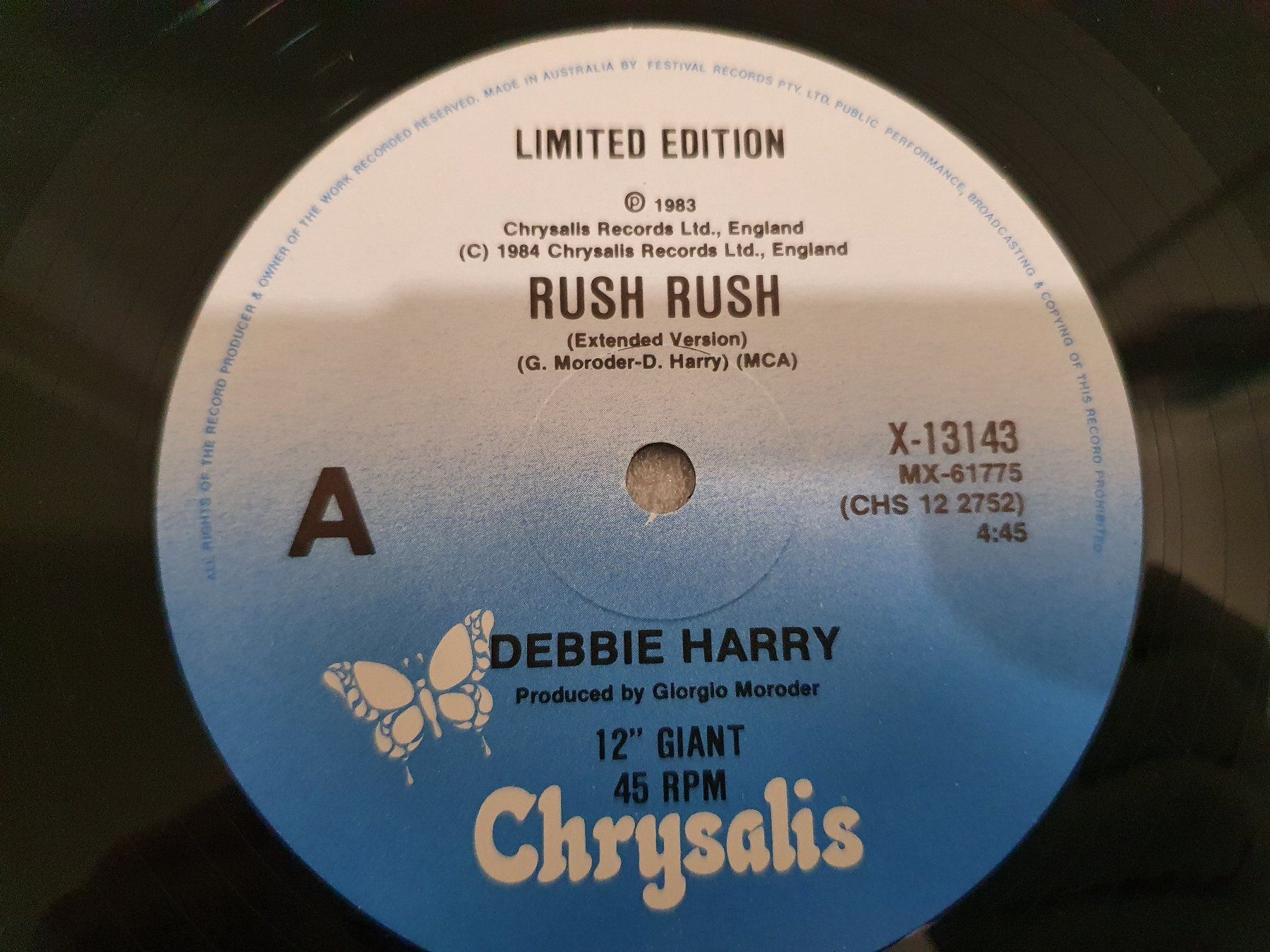Dischi in vinile: Debbie Harry – Rush Rush (Single, Synth-pop, Disco) – Usato da Uster venduto da Vinyl-Leidenschaft 6