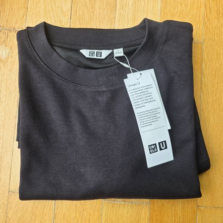 UNIQLO AIRism Cotton Oversized Crewneck T-shirt