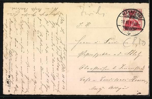 Cartoline postali: Männedorf, Ortsansicht aus der Vogelsch – Usato da Berlin venduto da bartko-reher 1