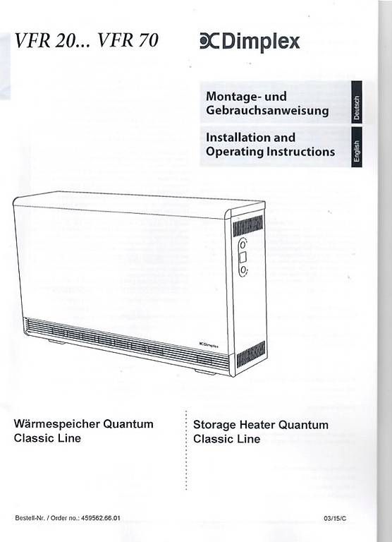 Radiatori: Radiatore ad accumulo Dimplex 2000 W – Usato da Vernate venduto da Backenzahn 3