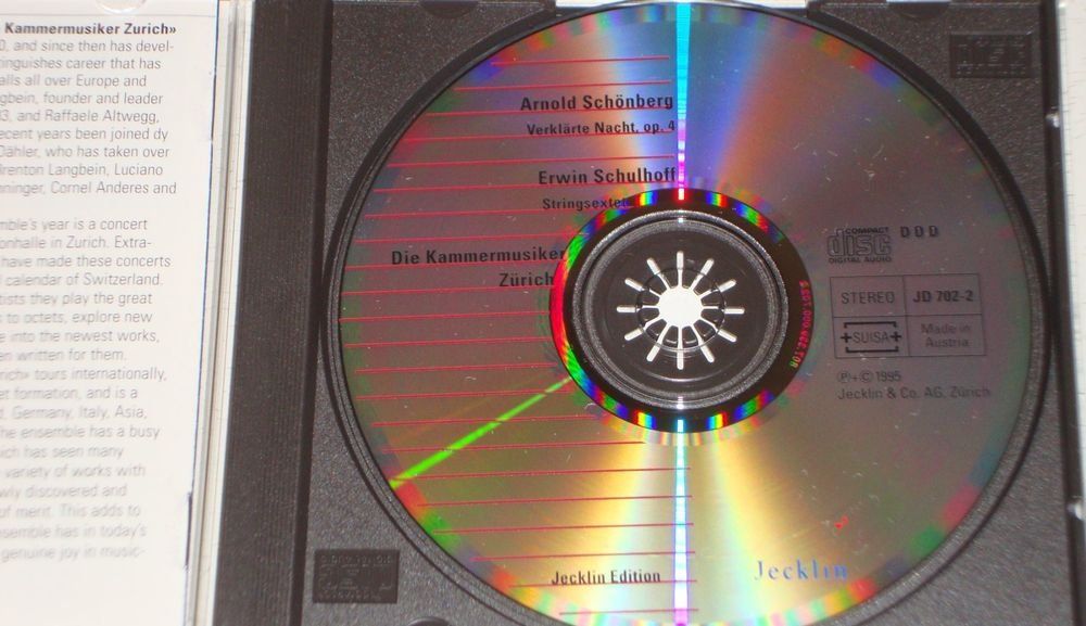 CD: Jürg Dähler, Cornel Anderes-Arnold Schönberg,Erwin Schulhoff – Usato da Unterbäch venduto da niquz 3