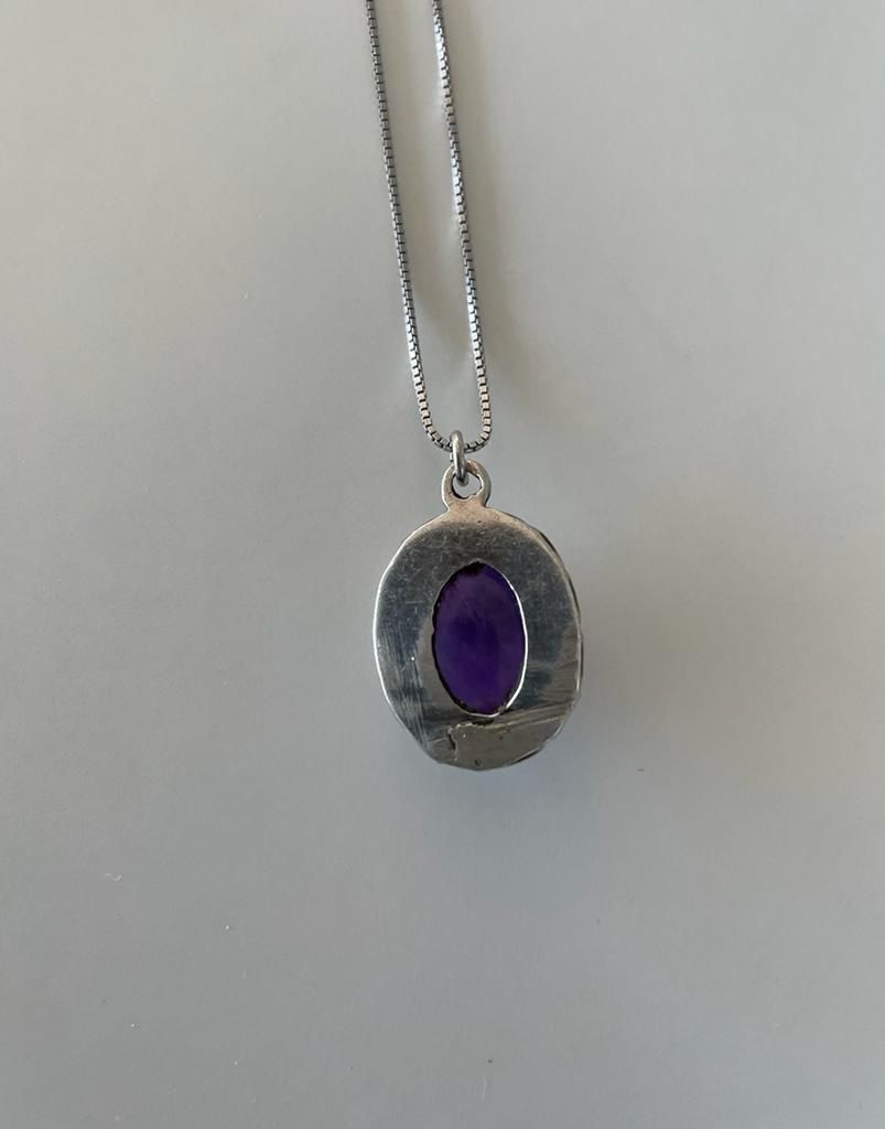 Rimorchi: Antiker Anhänger mit echtem Amethyst – Usato da Stein AR venduto da EvaL056 3