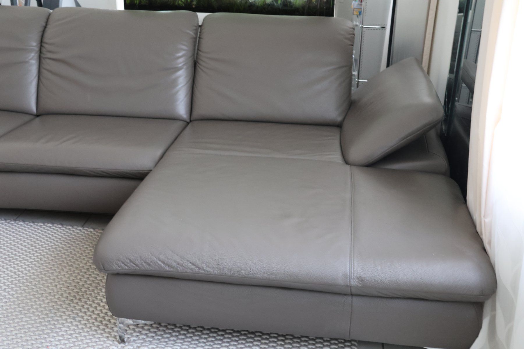 Sofas: Ledersofa mit Longchair – D'occasion à Balzers par MinimenschMia 5