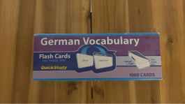 QuickStudy German Vocabulary Flash Cards 1000 cards used