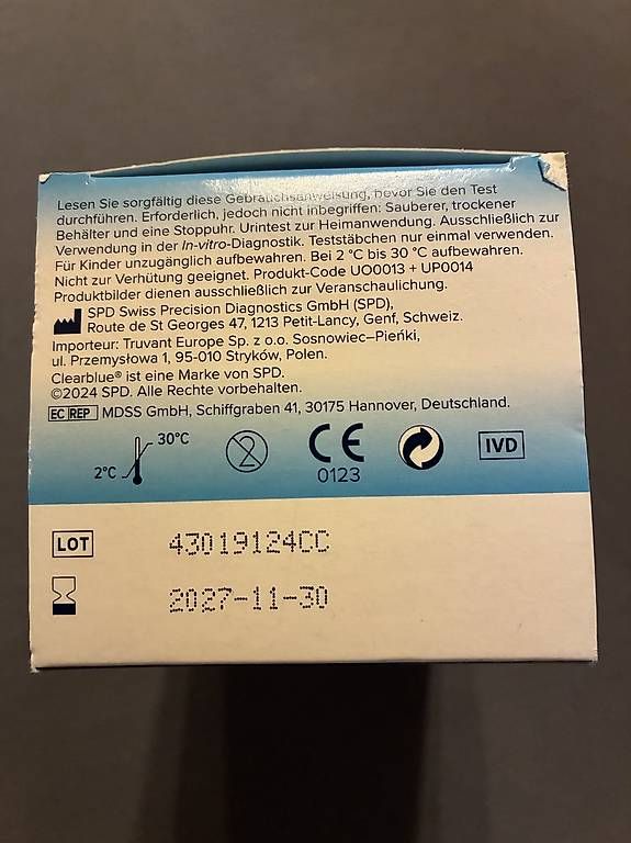 Attrezzature mediche: Clearblue Advanced Teststäbchen Schwangerschaftstest – Nuovo e nell'imballaggio originale da Siegershausen venduto da Paddy218 3