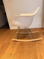 Eames Style Schaukelstuhl / Rocking Chair  Weiss