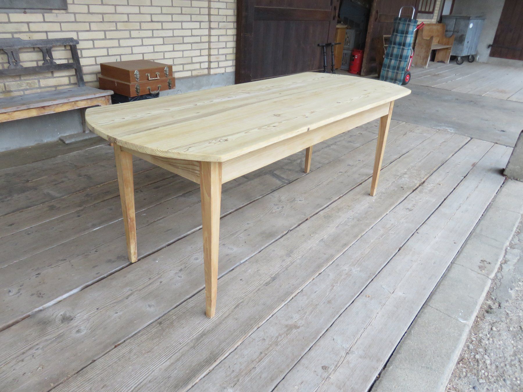 Tavoli: antiker Biedermeier-Tannentisch 200cm – Usato da Ruswil venduto da Mfladibus 5