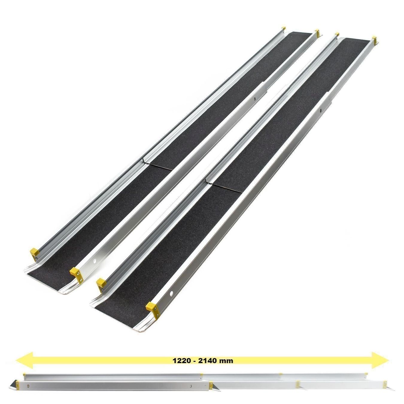 Rampe di accesso: WilTec 61890 2x Auffahrrampe Teleskop – Nuovo e nell'imballaggio originale da Bottighofen venduto da zaap 4