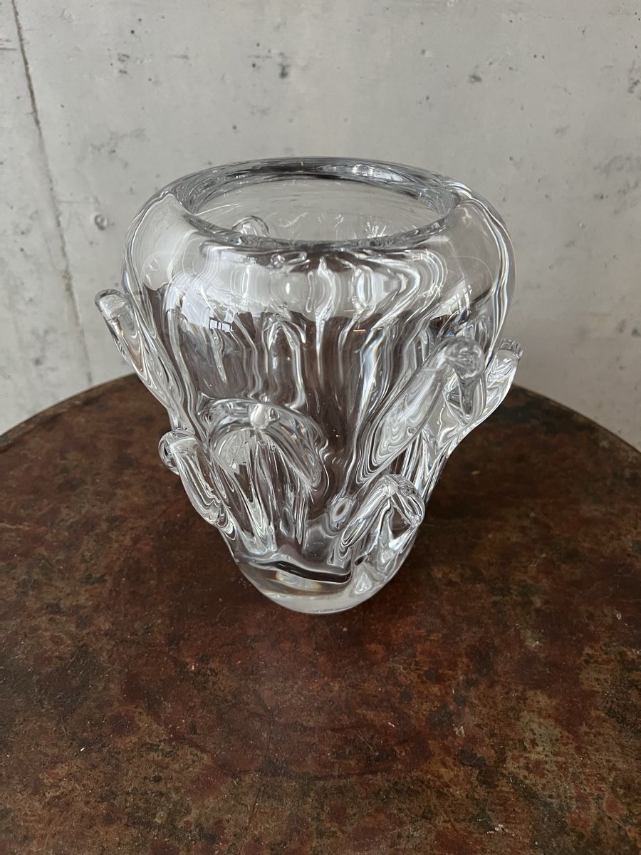 Vasi & Recipienti: Antike, spezielle massive Kristallglas Vase – Usato da Wabern venduto da La-Vitrine 2