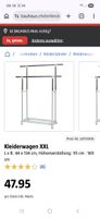 Kleiderwagen XXL, Verstellbar, Top Zustand, wie neu!