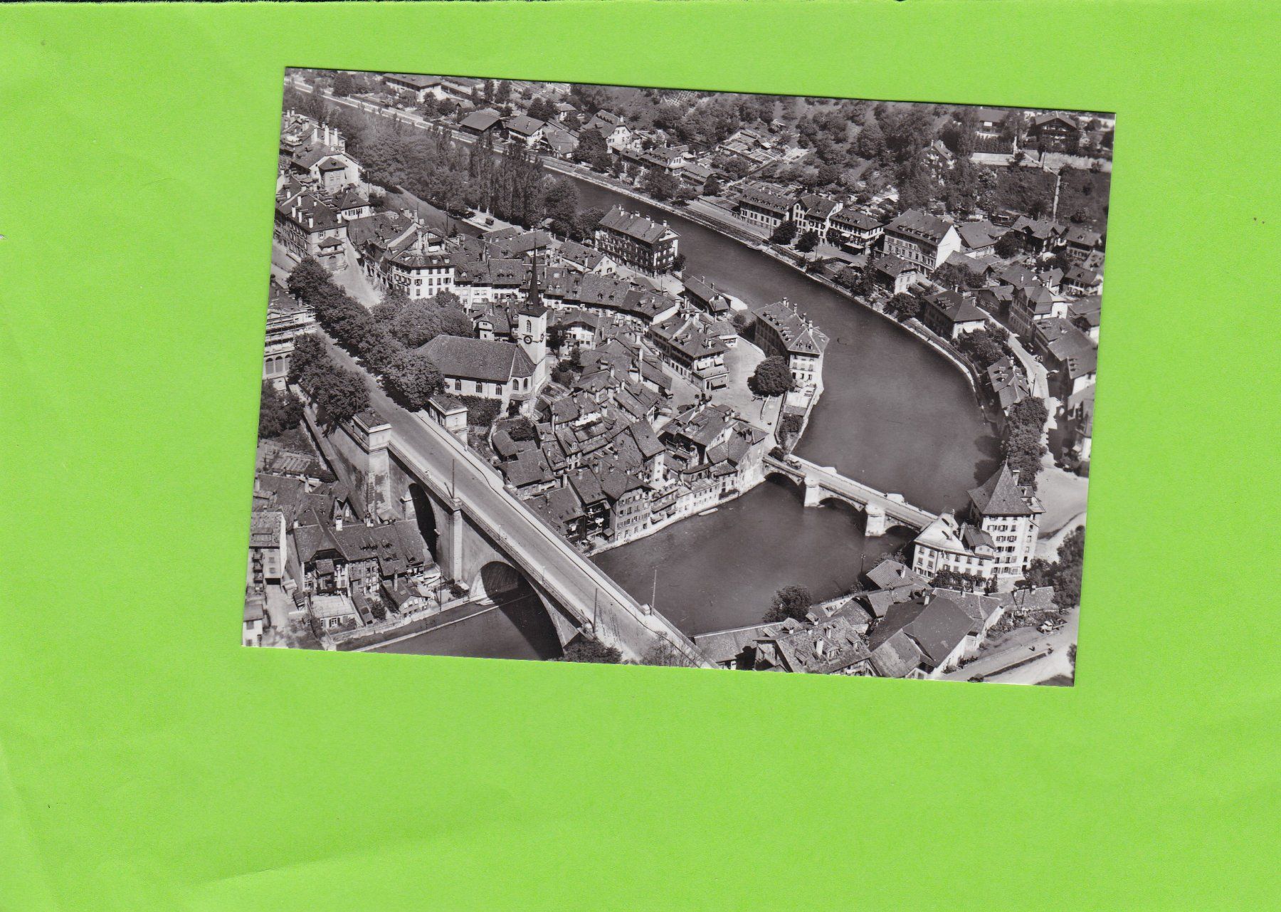 Cartoline postali: Fliegeraufnahme Bern – Usato da St. Peterzell venduto da neckertal