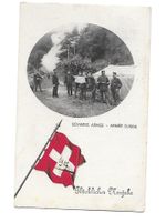 Alte Militär-Postkarte Schweiz 1917 - „Glückliches Neujahr*