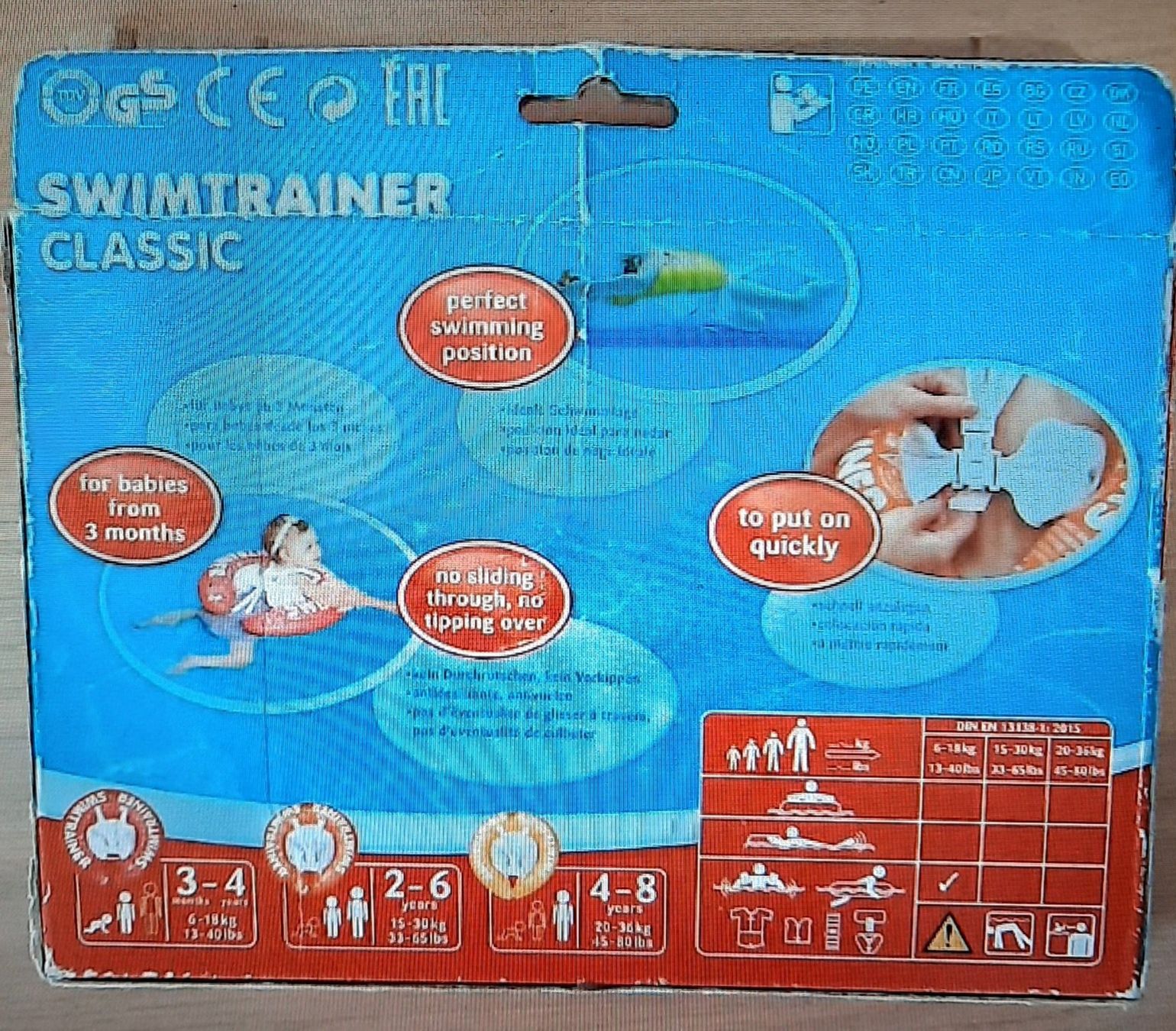 Salvagente: SWIMTRAINER salvagente / Rettungsring – Usato da Tesserete venduto da bab_7ztk 1