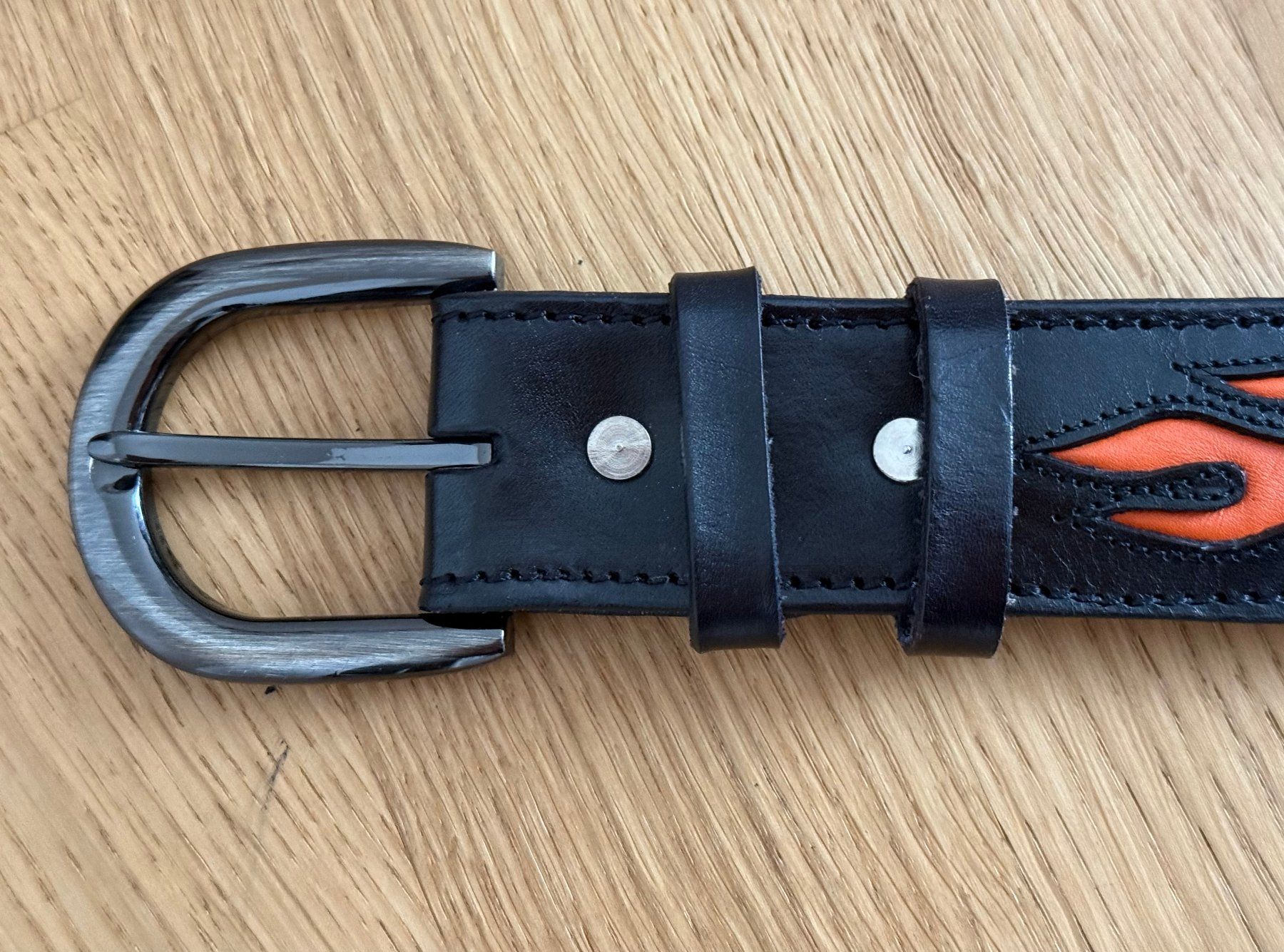 Cinture: Biker-Leder-Gürtel – Nuovo (secondo la descrizione) da Frauenkappelen venduto da HDPerle