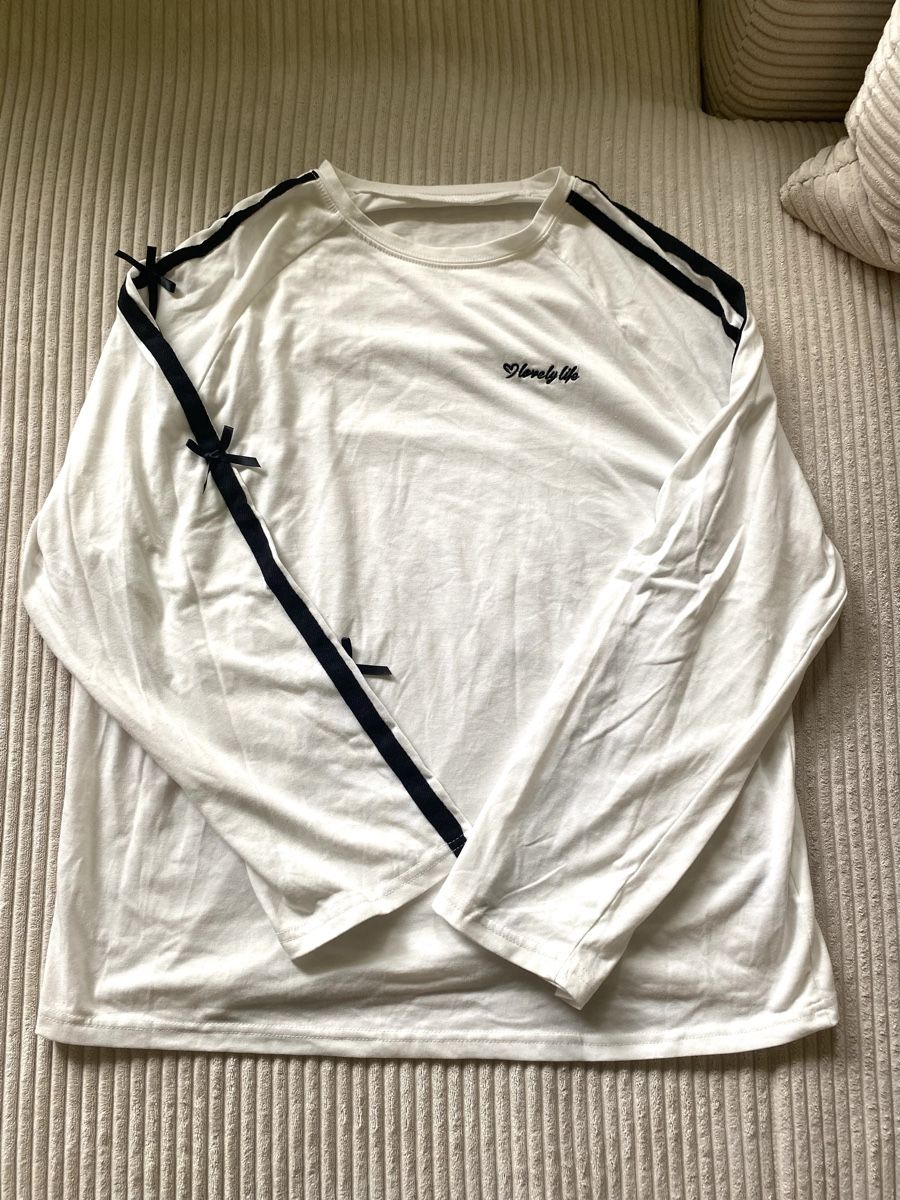 Shein T-shirt: Shein Dazy Sweatshirt Pullover Weiss Oberteil Streifen Gr. M – Nuovo (secondo la descrizione) da Langnau am Albis venduto da cynthia.jolene 3