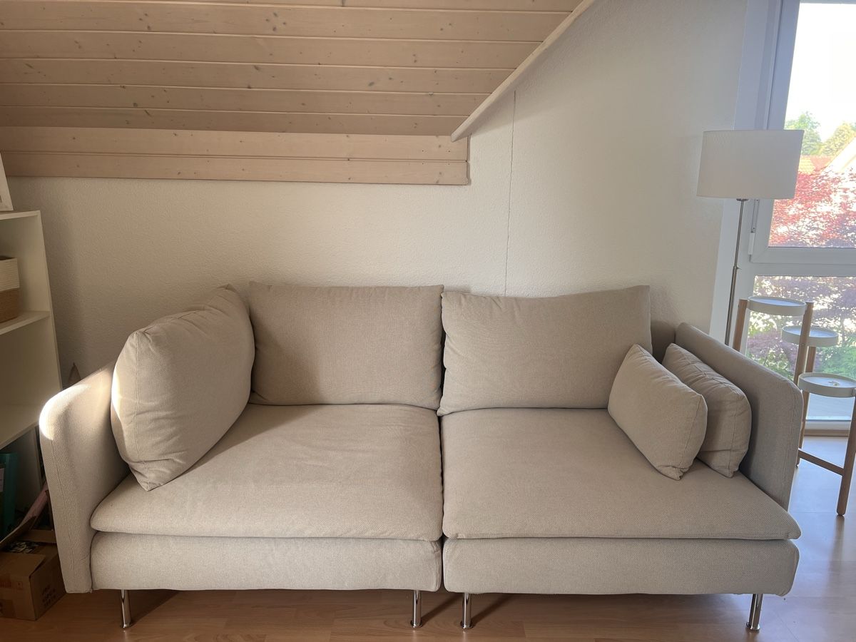 Ikea Sofas: Söderhamn 3er Sofa mit Hocker – Gebraucht aus Möriken-Wildegg von lea.schaerer11 1