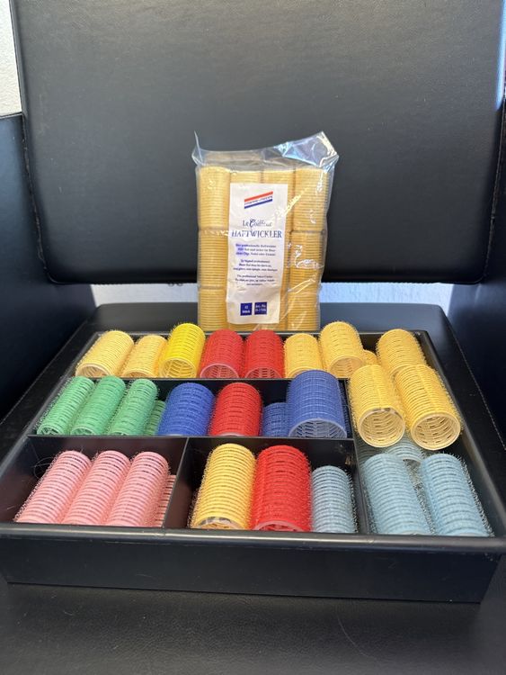 10er Set Lockenwickler Selbsthaftend – 8 Größen Für Wellen & Volumen