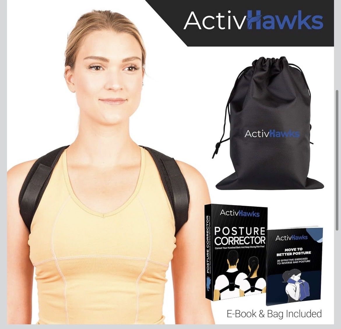 Altro per la cura del corpo: ActivHawks Posture corrector – Nuovo e nell'imballaggio originale da Zug venduto da con_y9gl 1