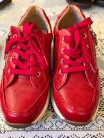 Damenschuhe Rot Leder Grösse 39 guter zustand