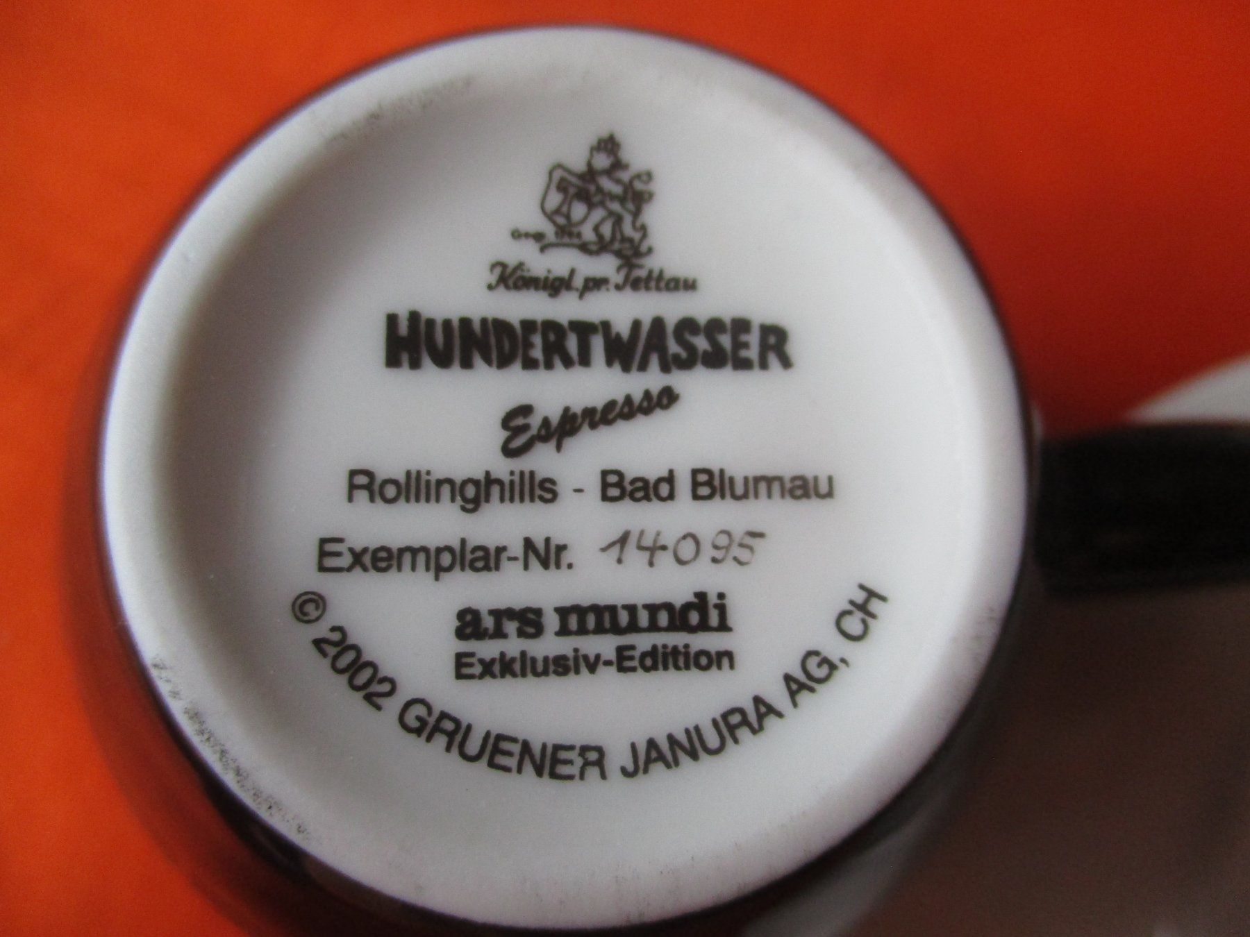 Tazze: Espressotasse Hundertwasser nummeriert – Usato da Birsfelden venduto da alles-muss-raus 2