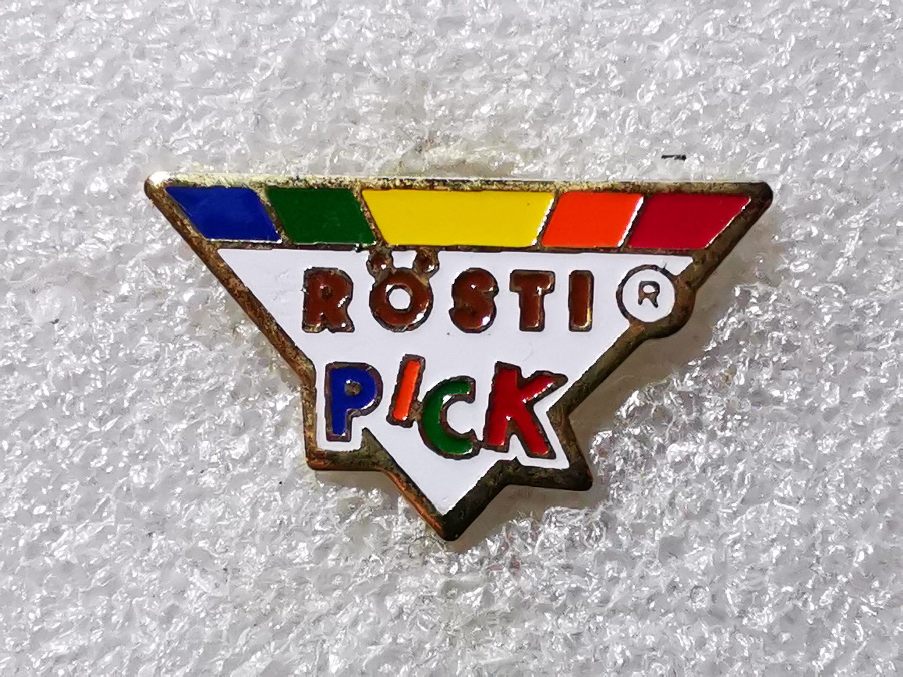 Placchette & Badge: Ansteckpin 58: Rösti Pick – Usato da Oppligen venduto da Pin-Fall-Shop