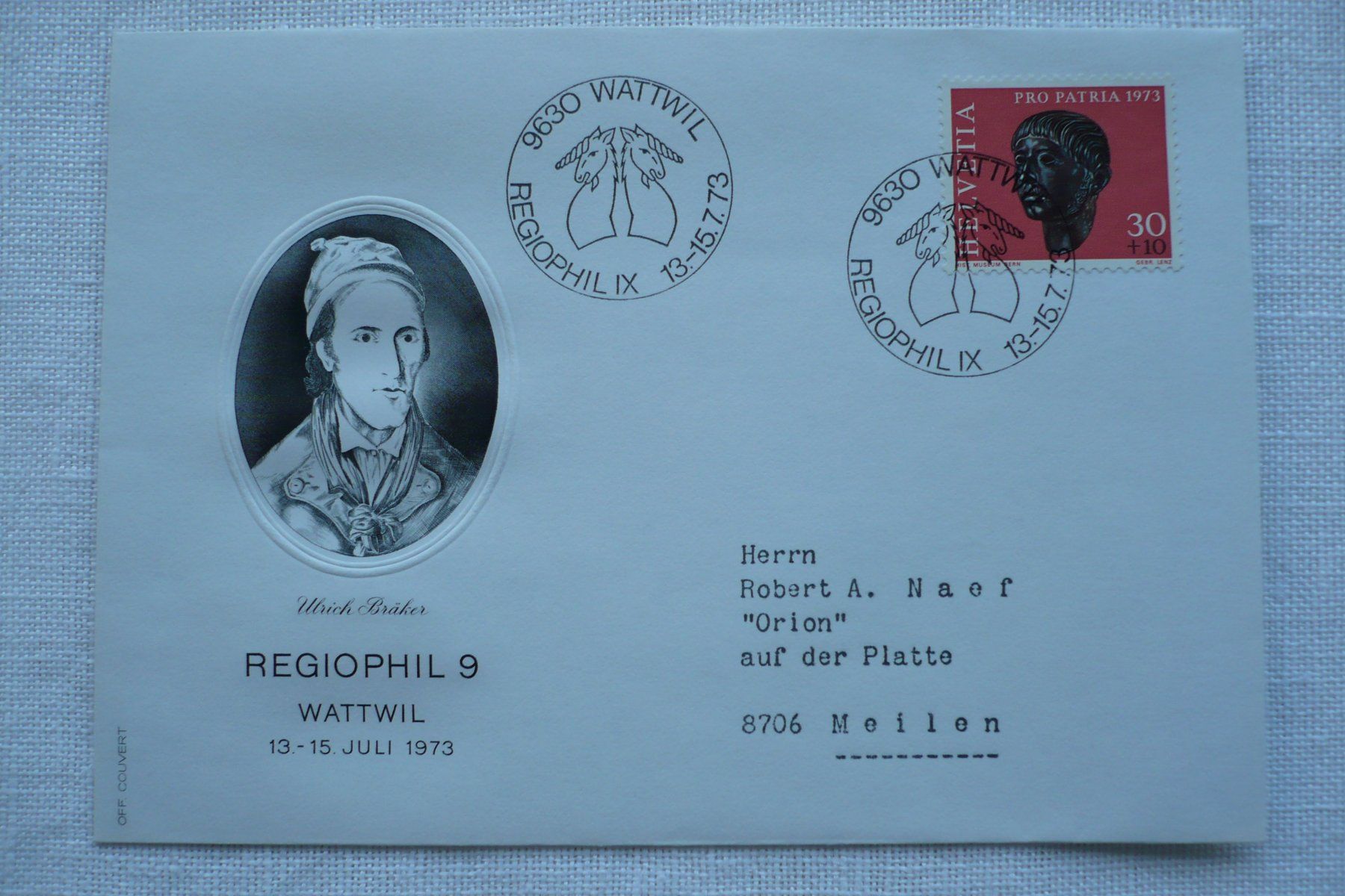 Tous les timbres: 1973 REGIOPHIL IX, Wattwil – D'occasion à Zürich par saltandpepper008