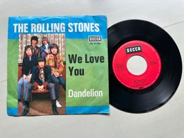 ROLLING STONES original We love you Single Kult Top 60's