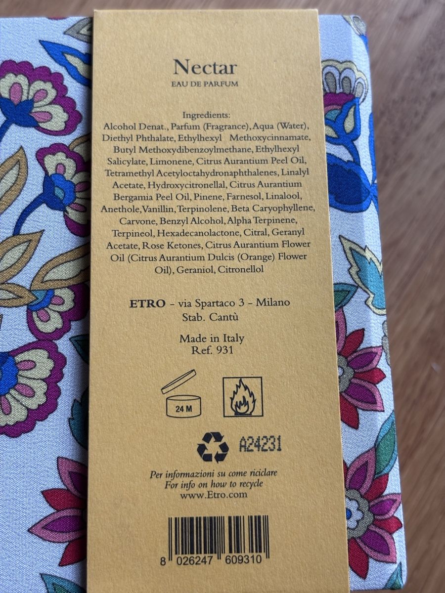 Etro Parfums & Eau de Toilette: Parfum Etro Nectar Eau de Parfum 100ml mit Originalbox – D'occasion à Zürich par Thetimtam 3