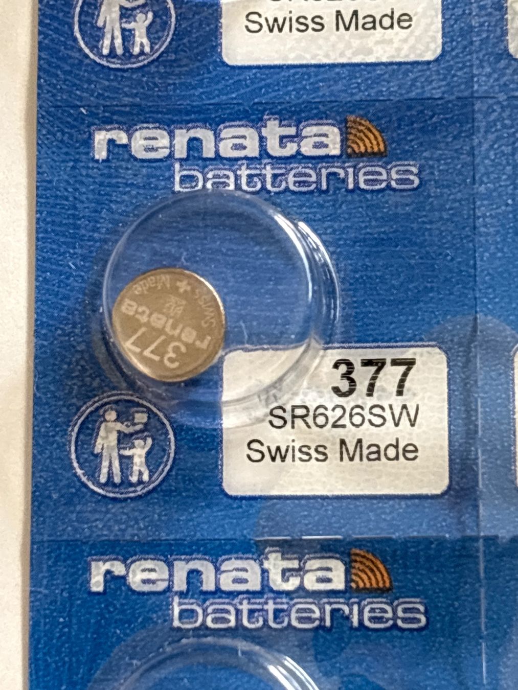 Akkus & Batterien: Uhren Batterie 377 – Neu und originalverpackt aus Grenchen von chththl